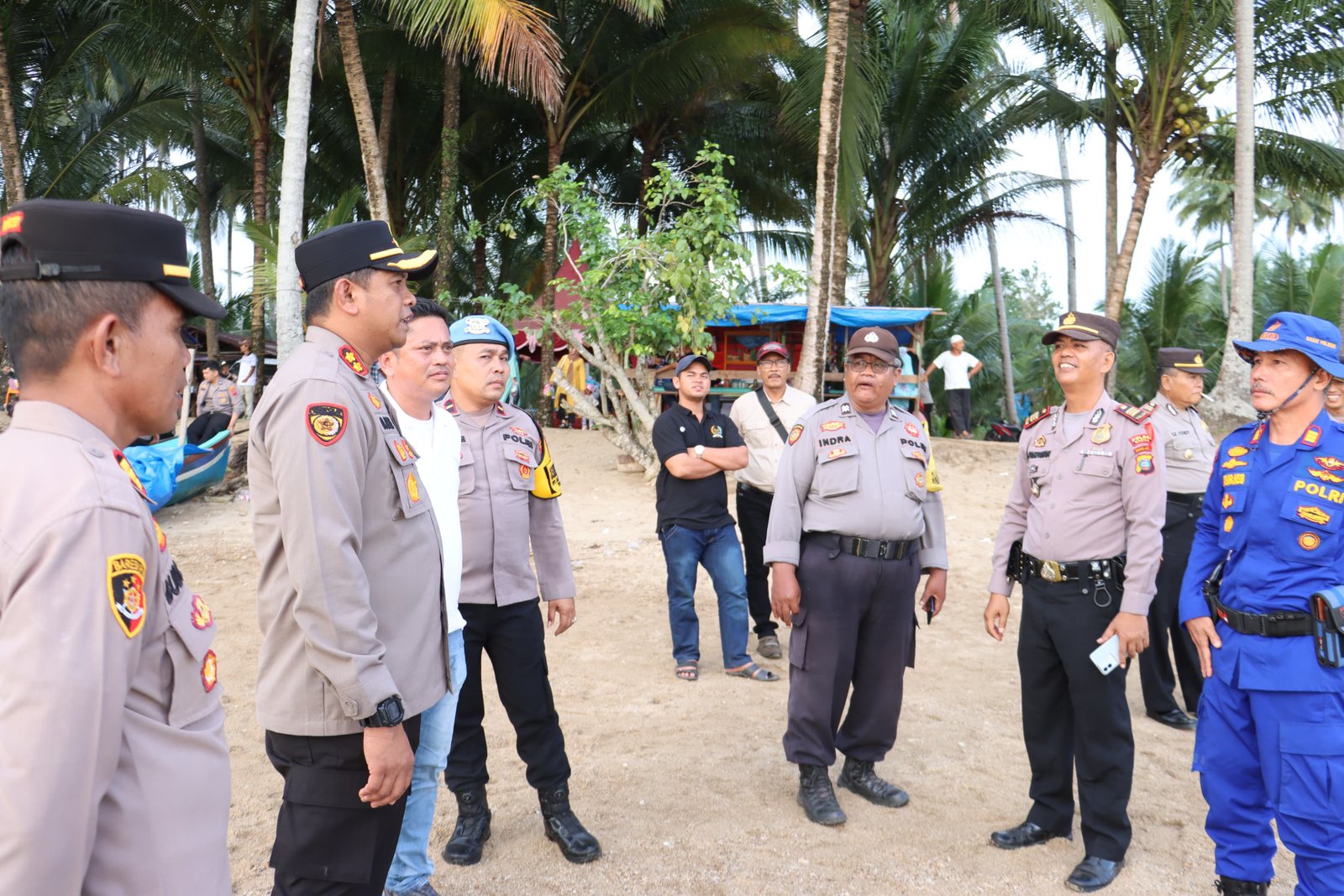 Operasi Ketupat Toba 2024, Kapolres Madina Kunjungi Pantai Barat