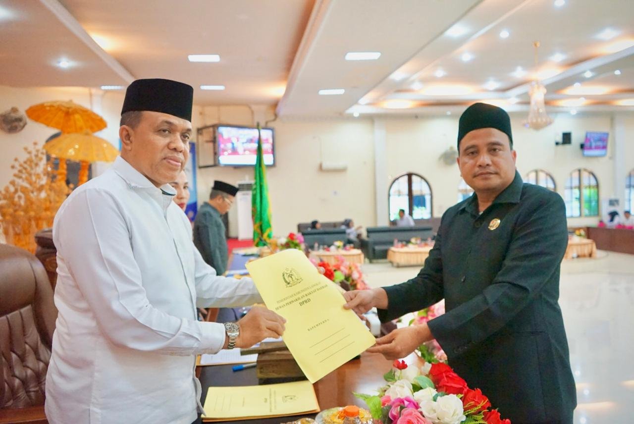 Rapat Paripurna DPRD, Pj. Bupati Langkat Ajak Kolaborasi Membangun Langkat Bersama