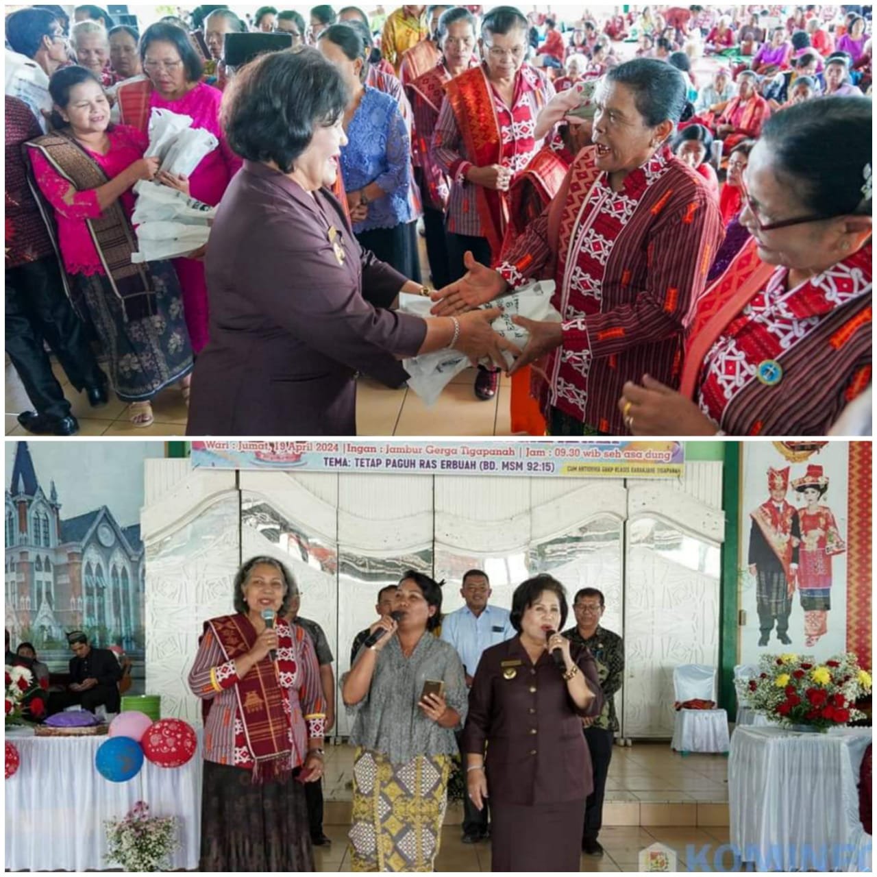 Bupati Karo Hadiri HUT Saitun GBKP Klasis Kabanjahe Tigapanah Ke-9