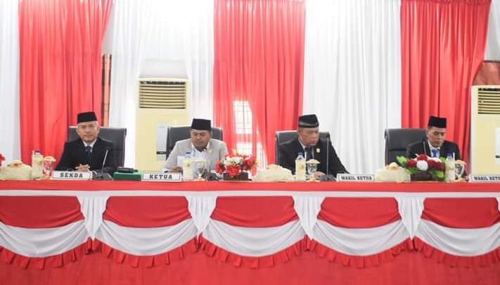 Ini Yang Disampaikan Sekdakab Palas Saat Rapat Paripurna Penyampaian, Penyerahan Dan Pembahasan LKPJ TA 2023