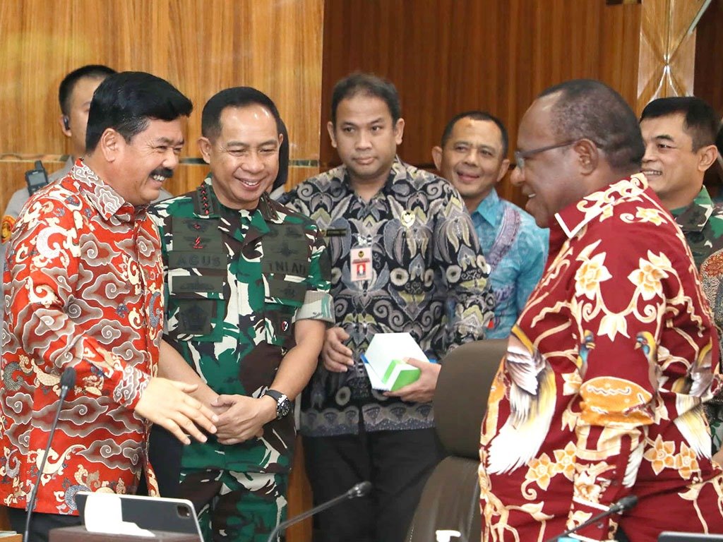 Panglima TNI Hadiri Rapat Koordinasi di Kemenkopolhukam Bahas Situasi di Papua dan Permasalahan Tanah di Sumsel
