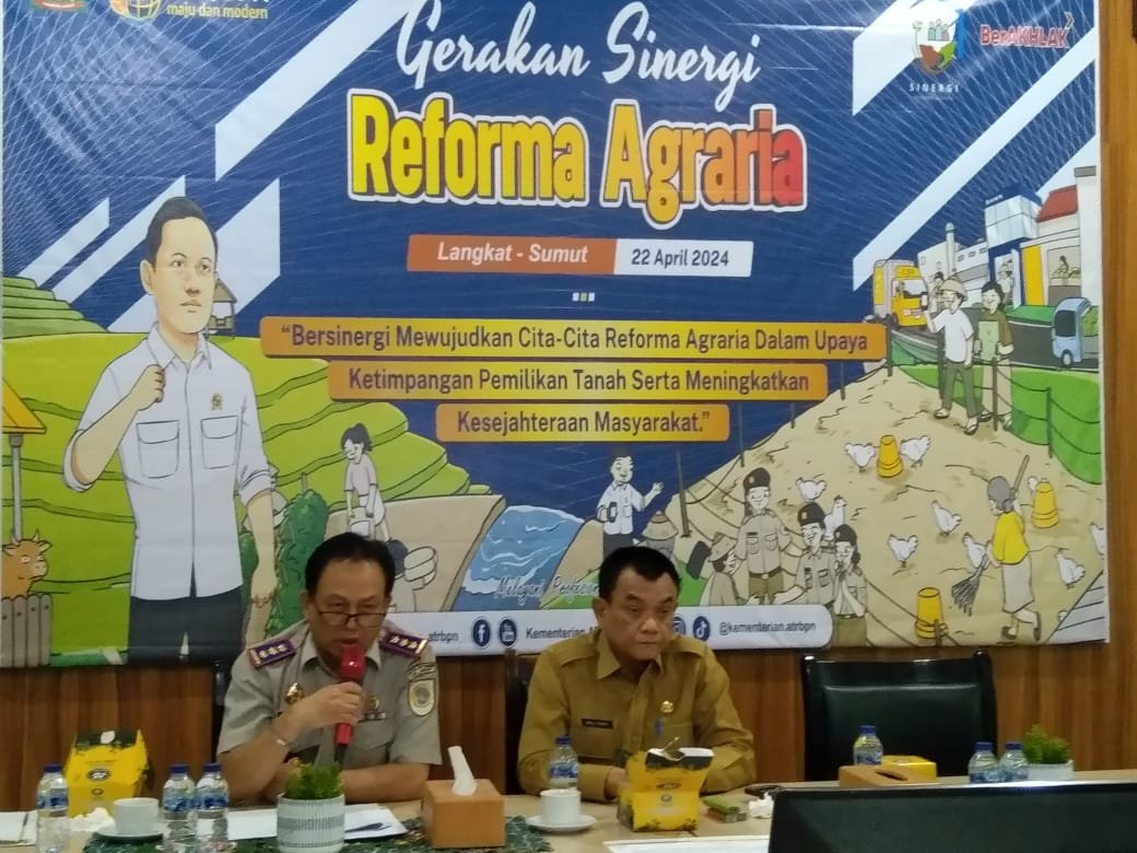 Pj. Bupati Langkat Zoom Meeting, Bersama Dirjen Penataan Agraria Kementerian ATR/BPN RI
