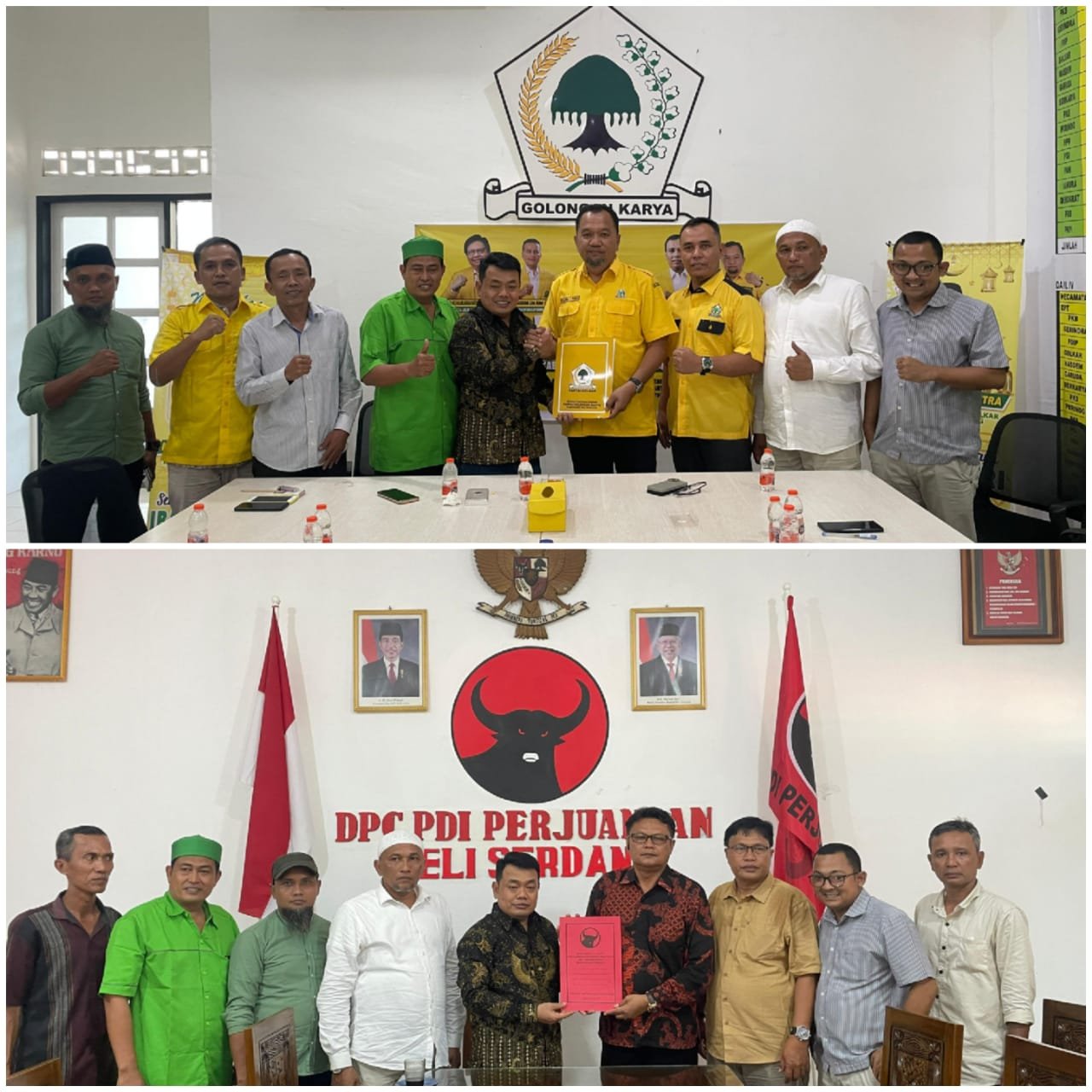 Jelang Pilkada, Dr Misnan Aljawi SH MH Daftar ke PDI-P dan Golkar