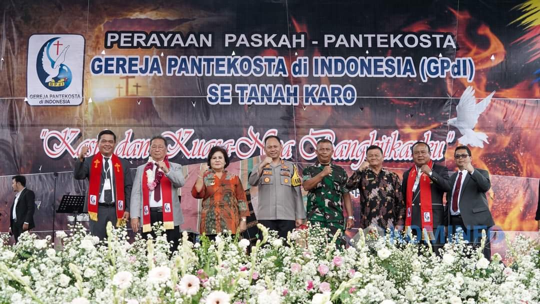 Perayaan Paskah-Pentekosta GPDI SeTanah Karo DiHadiri Bupati Karo
