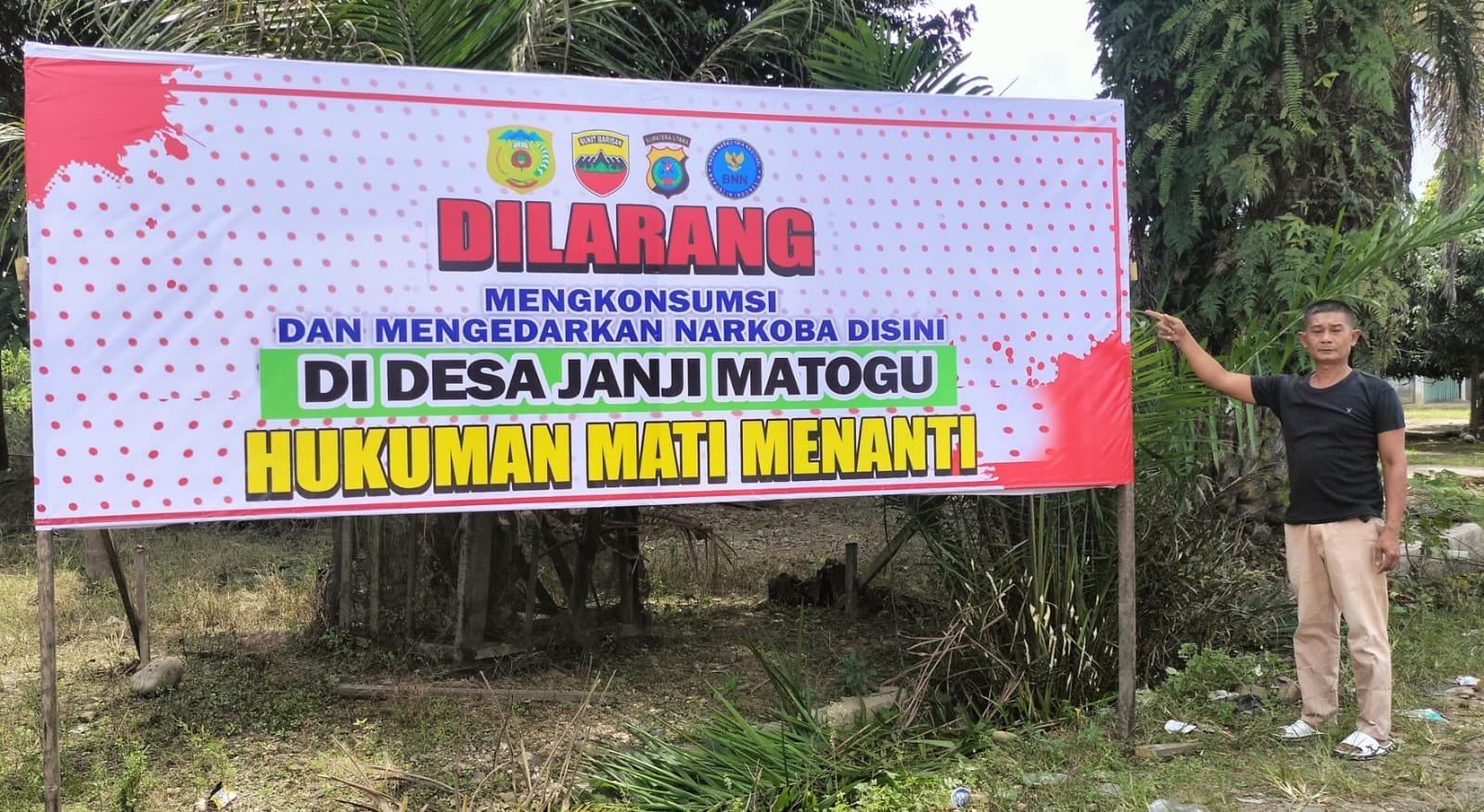 Pemdes Janji Matogu Imbau Masyarakat Jauhi Narkoba