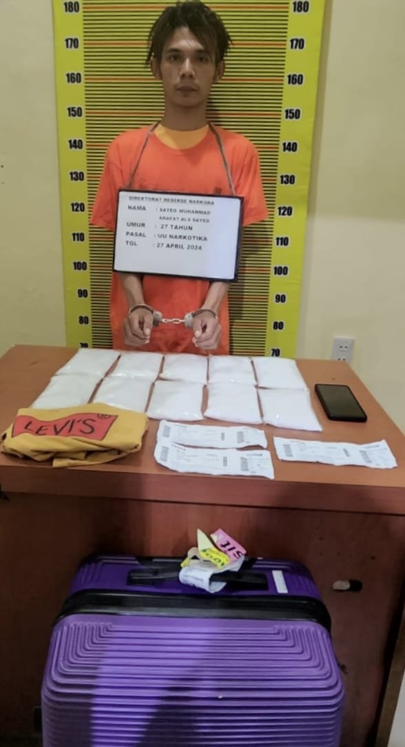 Polda Sumut Bongkar Jaringan Narkoba Antar Provinsi di Bandara KNIA