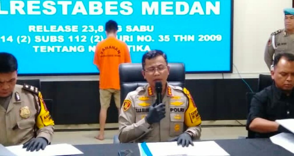 Polrestabes Medan Gerebek Apartemen Diduga Jadi Gudang Narkoba 23,8 Kg Sabu Tujuan Palembang Disita
