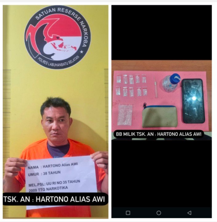 Polres Labusel Gagalkan Transaksi Sabu di Rumah Kosong Simpang Tugu