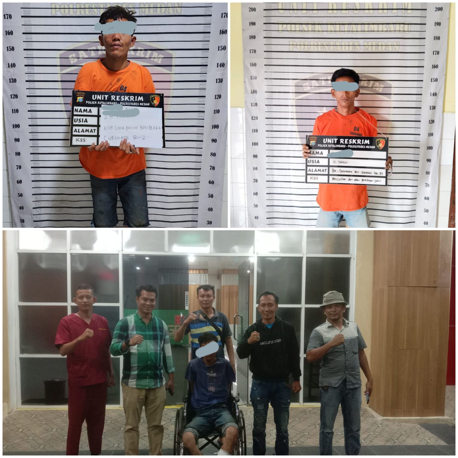 Unit Reskrim Polsek Kutalimbaru, Kempesi Pelaku Curanmor