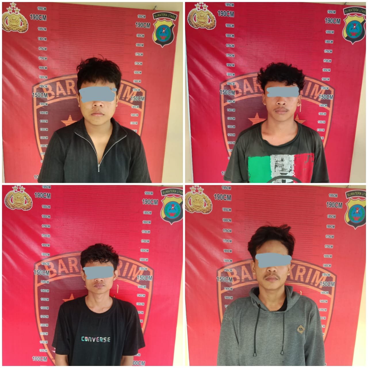 Polsek Perbaungan Ringkus 4 Anggota Geng Motor, Rambo Dkk Masih Diburon