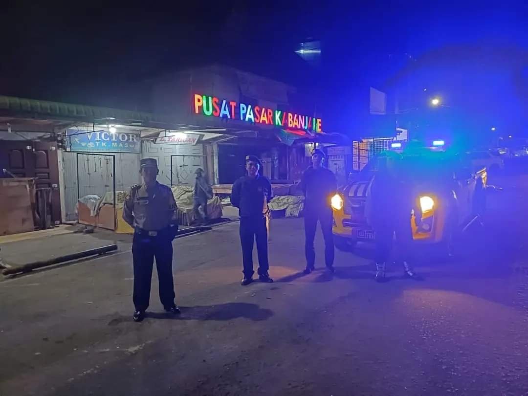 Maksimalkan Pencegahan Gangguan Kamtibmas, Polres Tanah Karo Patroli Malam Hari