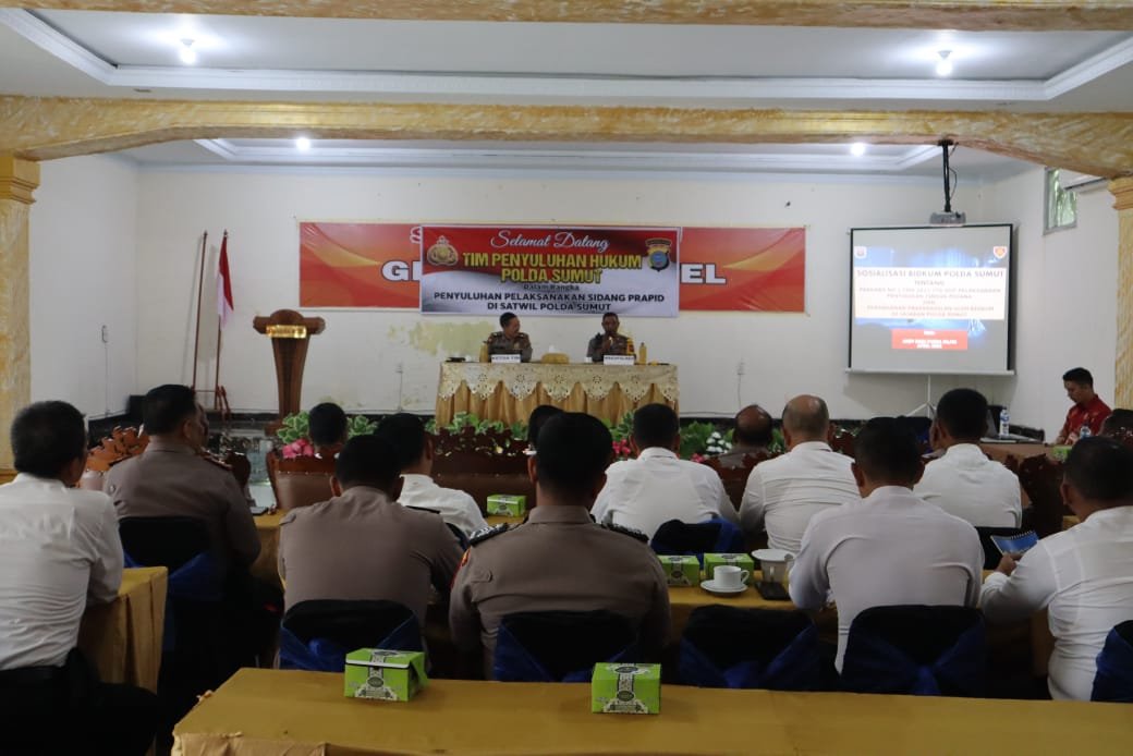 Polres Palas Mengikuti Penyuluhan Hukum, di Aula Grandika Sibuhuan