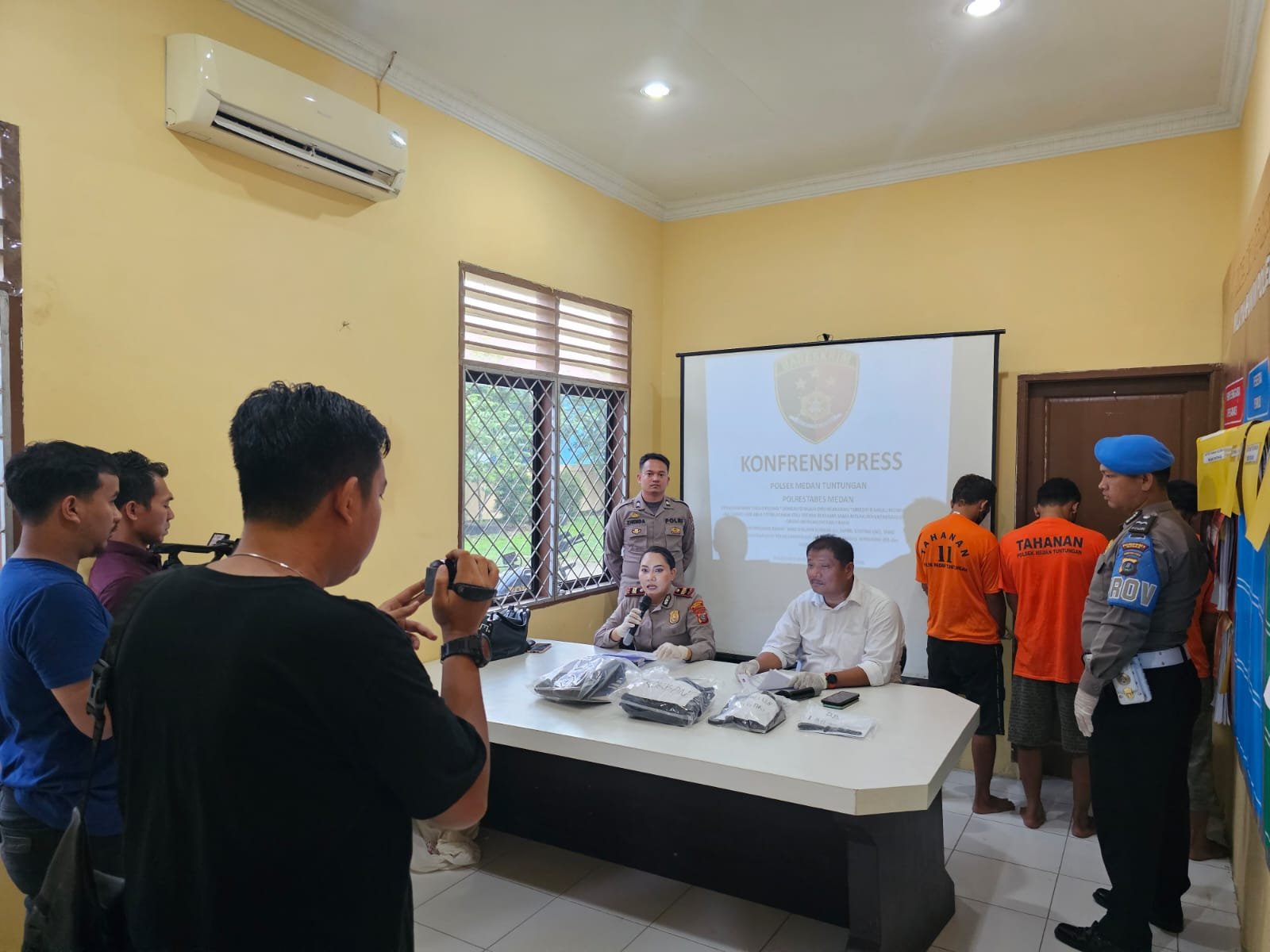 Polsek Medan Tuntungan Ungkap Pelaku Pembunuhan di Pasar Induk Lau Cih