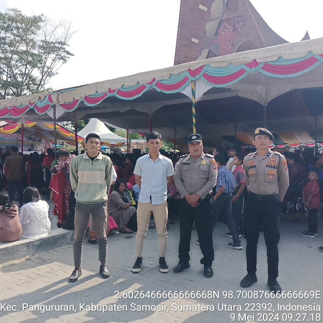 Polres Samosir Amankan, Ibadah Peringatan Kenaikan Yesus Kristus