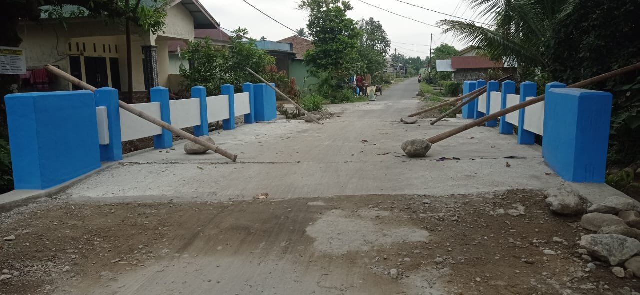 Jembatan Desa Se-Glugur Dusun 2 Barat Selesai Dibangun