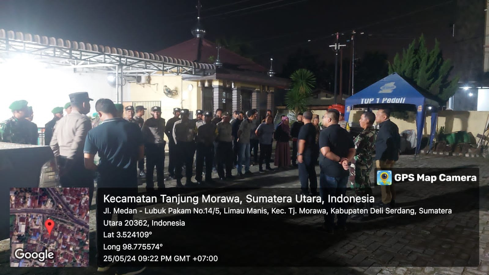 Koramil 0201-16/TM Antisipasi Begal Muspika Tanjung Morawa Adakan Patroli Wilayah