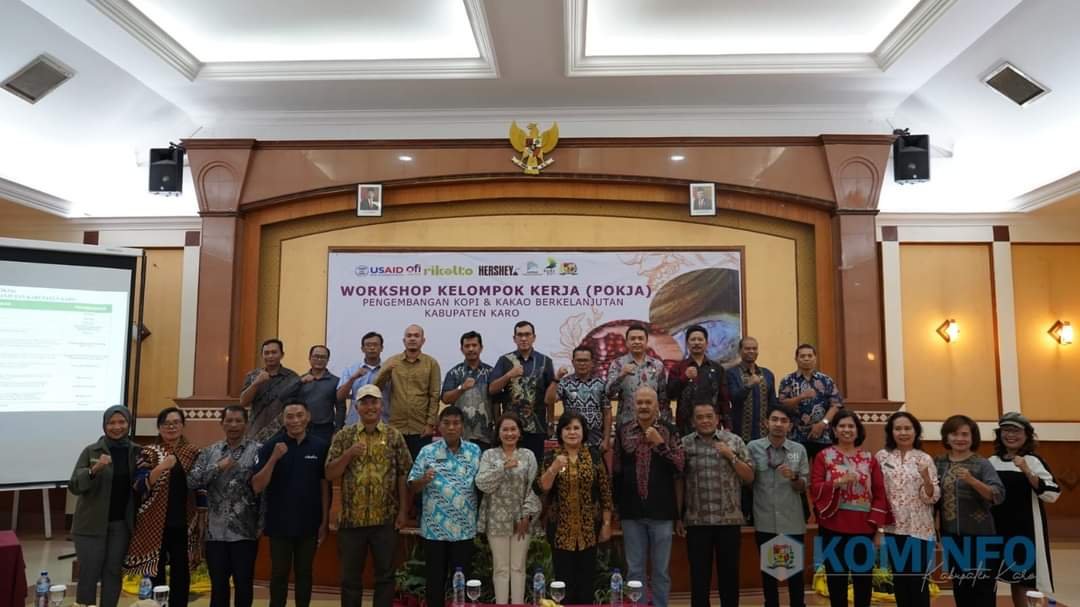 Bupati Karo Buka Acara Workshop Working Group, Pengembangan Kopi dan Kakao Berkelanjutan