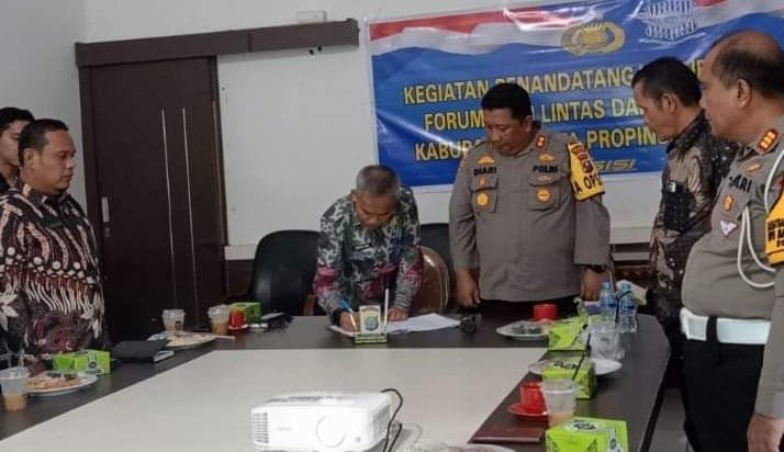 Pemkab dan Polres Palas, Laksanakan Penandatanganan Surat Keputusan Forum Lalu Lintas Angkutan Jalan Kabupaten/Kota Provsu