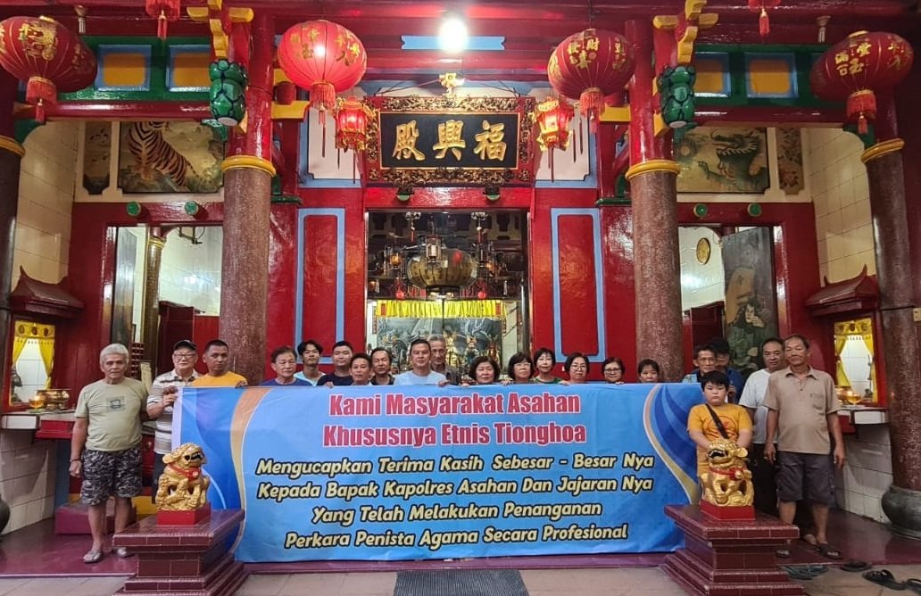 Tangkap Penista Agama, Warga Konghucu Ucapkan Terima Kasih ke Kapolres Asahan