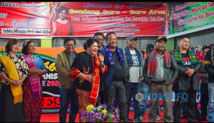 Bupati Karo Hadiri Pesta Tahunan di Desa Sarimanis Dusun Gurusin Kecamatan Barus Jahe