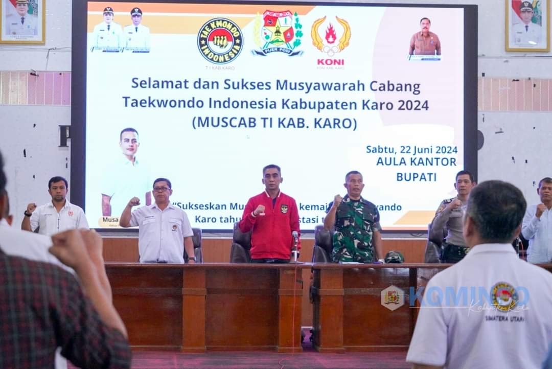 Theopilus Ginting Pimpin Taekwondo Kabupaten Karo Masa Bakti 2024-2028