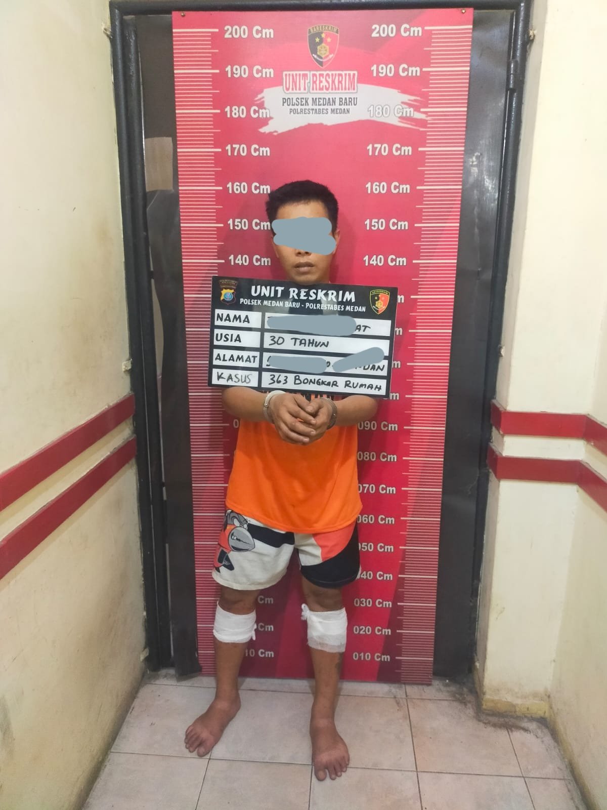 Polsek Medan Baru Tembak TO Spesialis Curat, Uang Hasil Kejahatan untuk Beli Narkoba