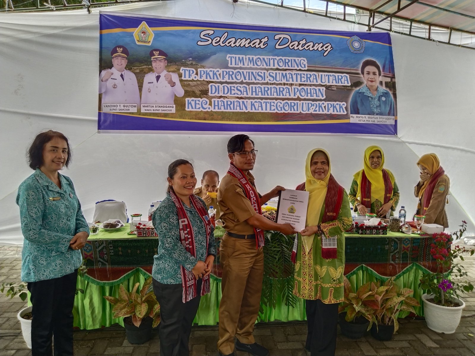 TP PKK Provsu Monitoring 3 Desa Binaan di Samosir