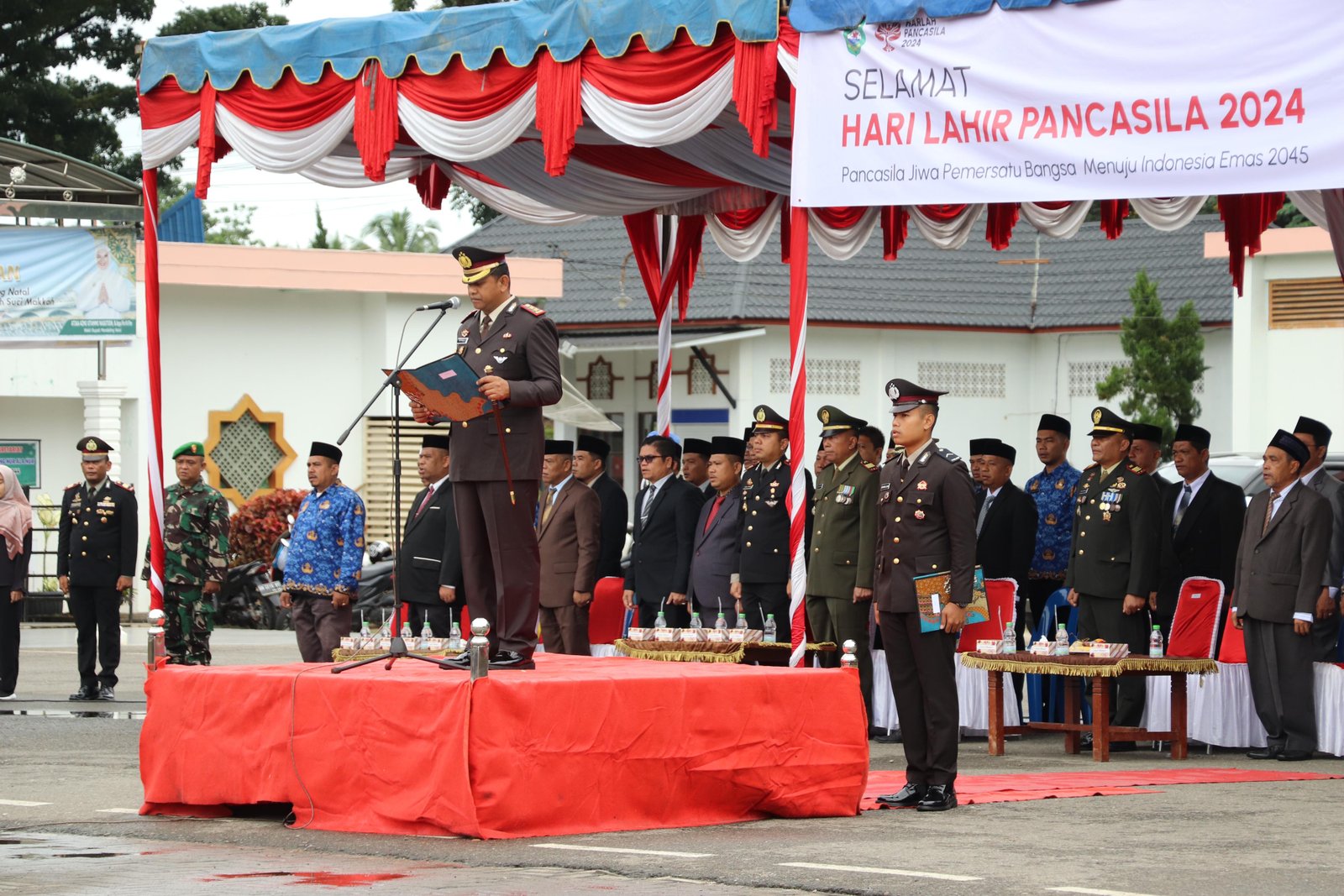 Pimpin Upacara Harlah Pancasila, Kapolres Madina: Jadikan Pancasila Landasan Berprilaku