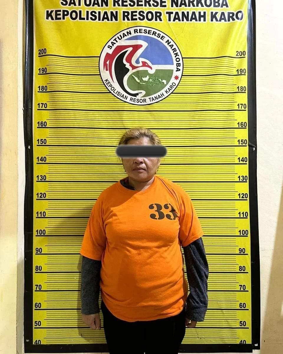 Nekat Jual Ganja, Wanita Ini Berakhir Ditangkap Satnarkoba Polres Karo