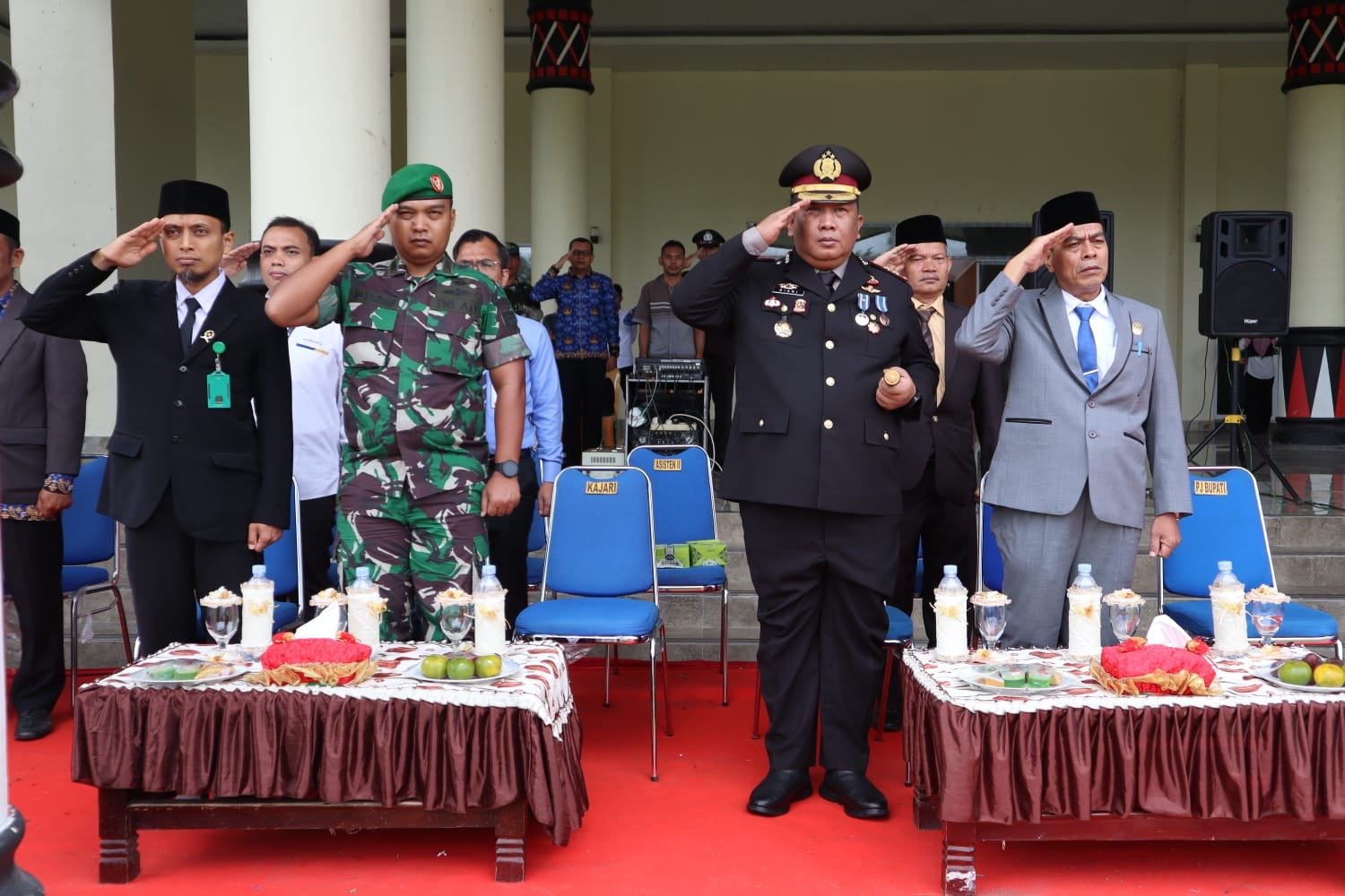 Kapolres Palas Hadiri Upacara Hari Lahir Pancasila 2024