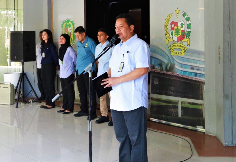 Sekretariat DPRD Kota Medan Apel Bersama Usai Libur Idul Fitri 1445 Hijriah