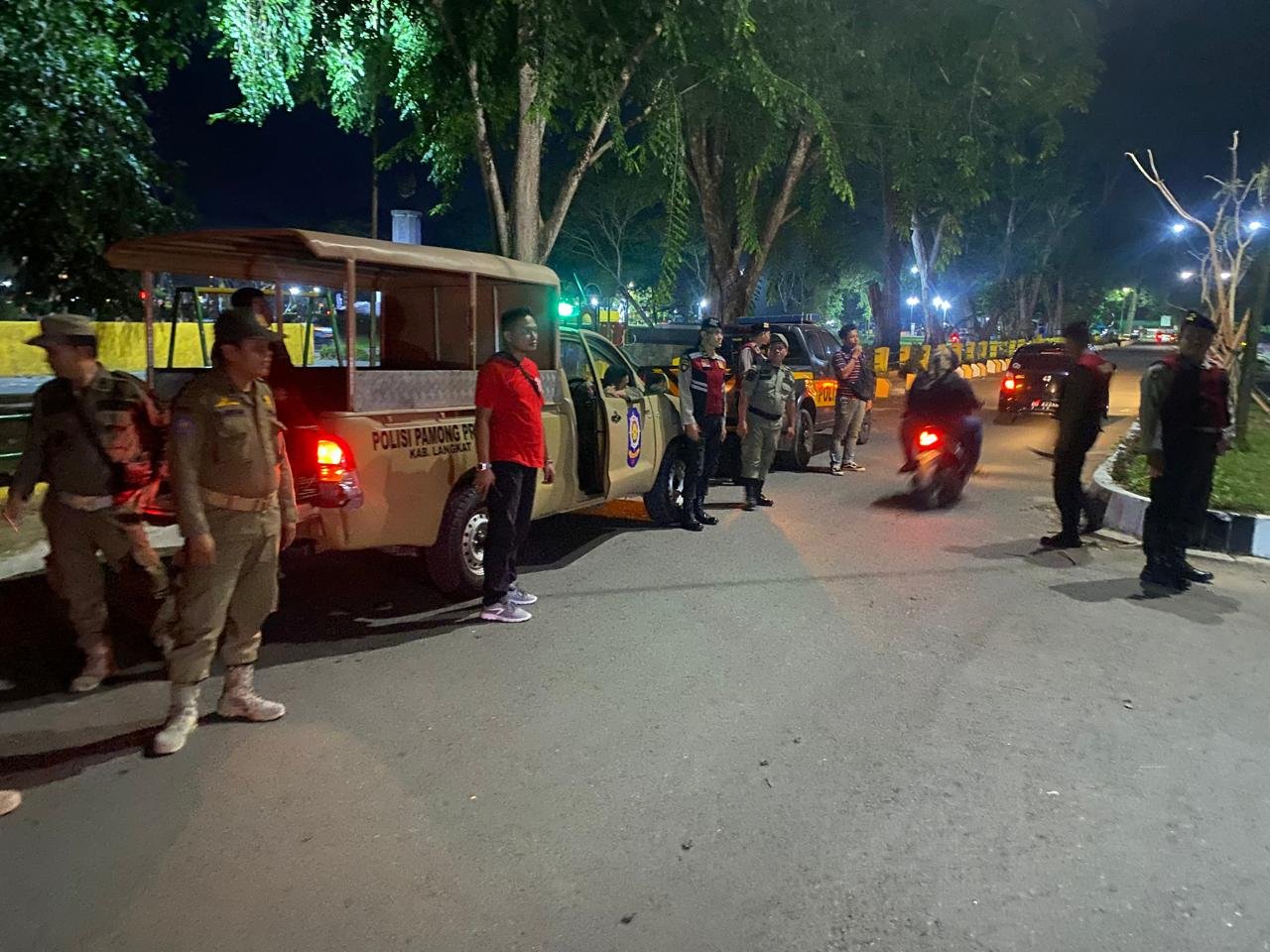 Polres Langkat Gelar Patroli Skala Besar, Antisipasi Gangguan Kamtibmas