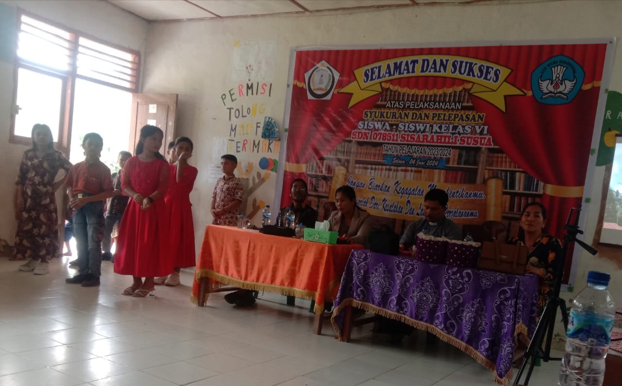 SD Negeri Sisarahili Susua Syukuran Pelepasan Murid Kelas VI