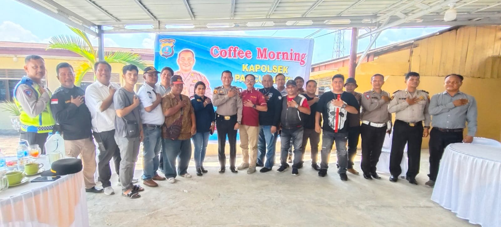 Mempererat Hubungan, Kapolsek Pancur Batu Gelar Coffee Morning Bersama Jurnalis