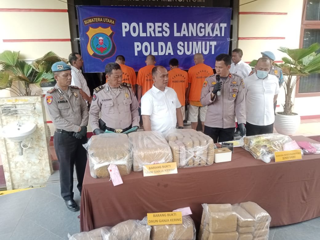Selama Mei 2024, Polres Langkat Tangkap 66 Tersangka dari 57 Kasus Narkoba