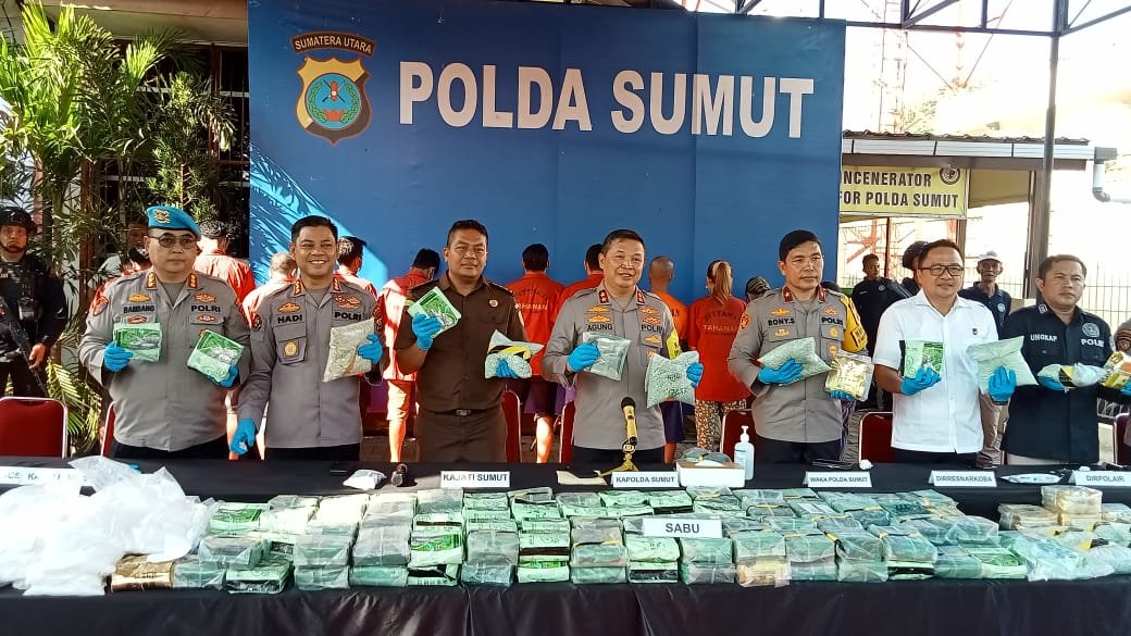 April – Mei 2024, Polda Sumut Sita 150 Kg Sabu