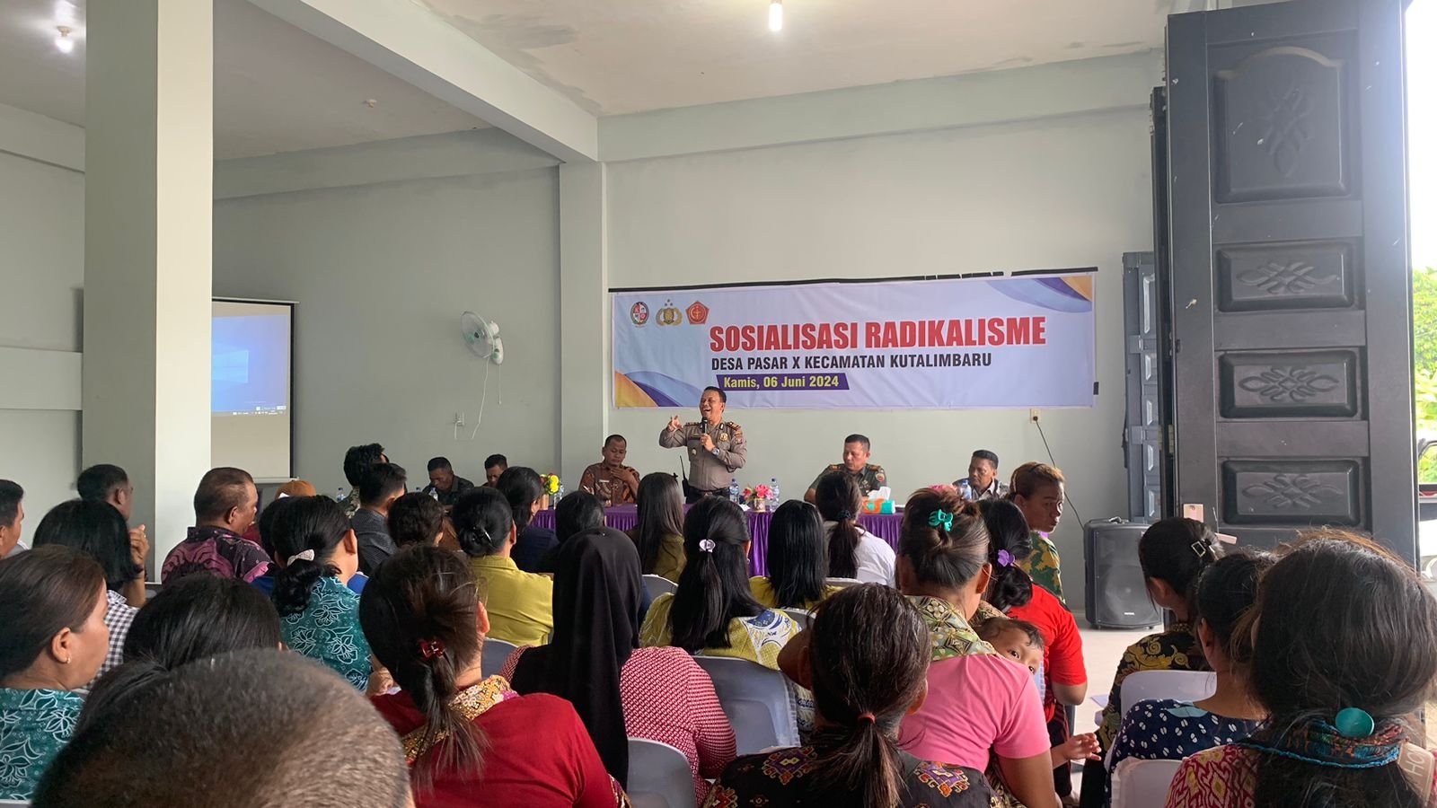 Kapolsek Kutalimbaru Menjadi Narasumber Pada Sosialisasi Radikalisme