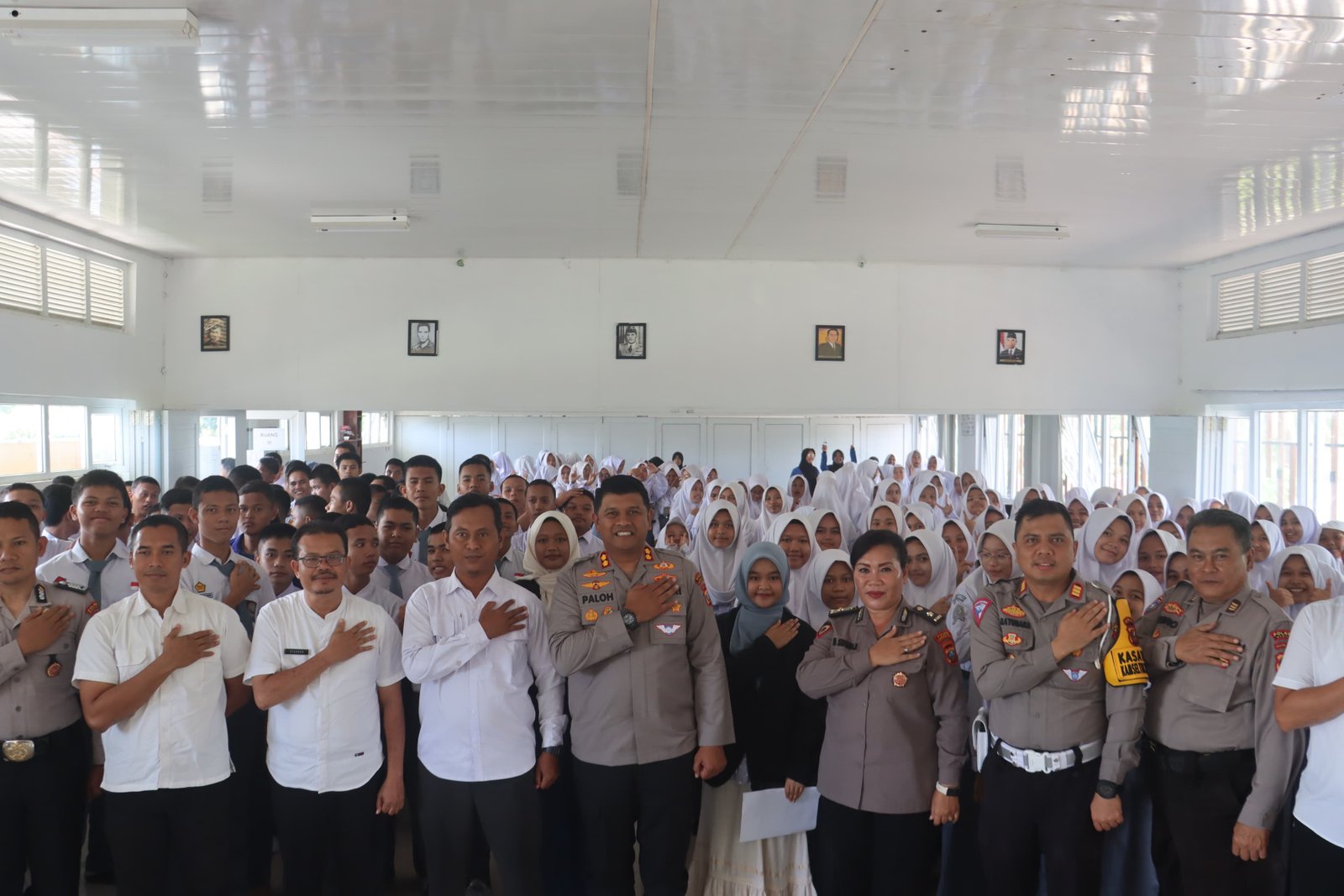 Kapolres Madina Bersama PJU Psikoedukasi di SMAN 2 Plus