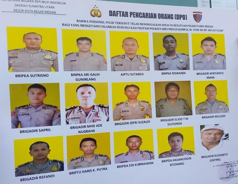15 Personel Polrestabes Medan Dipecat