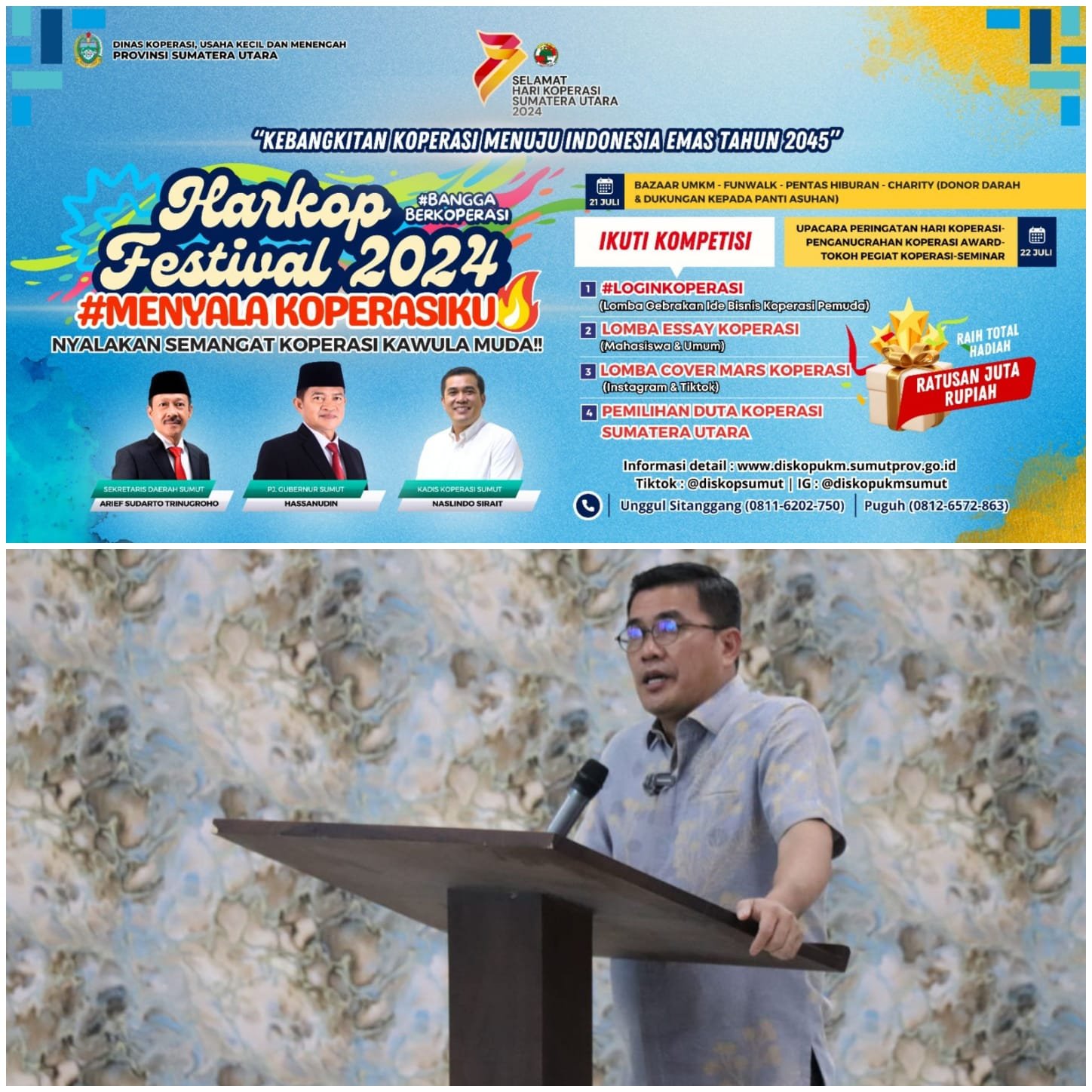 Harkop Festival Sumut 2024, Libatkan Milenial & Gen-Z untuk Nyalakan Semangat Koperasi