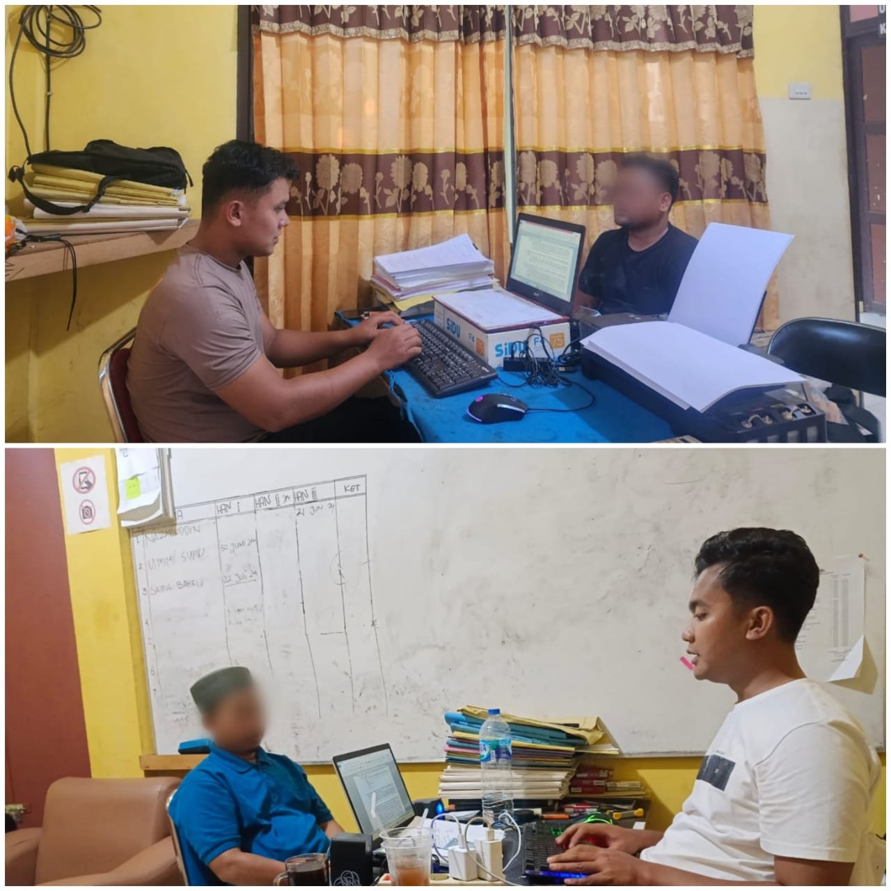 Polres Madina Amankan Oknum Kades dan Sekdes Tegal Sari, Diduga Pelaku Penganiayaan Anak