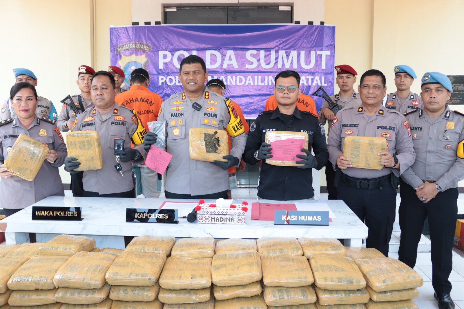 Satuan Reserse Narkoba Polres Madina Ungkap Kasus Narkoba Antar Provinsi