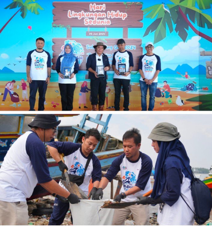 Aksi Bersih Pantai di Pantai Teluk Labuan, PGN Dukung Pantai Makin Bersih dan Lestari