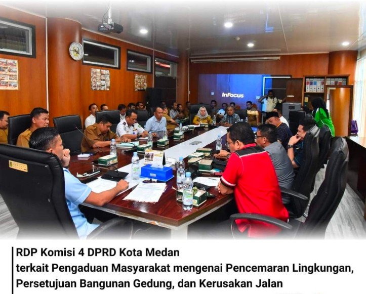 Komisi IV DPRD Medan Gelar RDP Terkait Pencemaran Lingkungan dan Infrastruktur