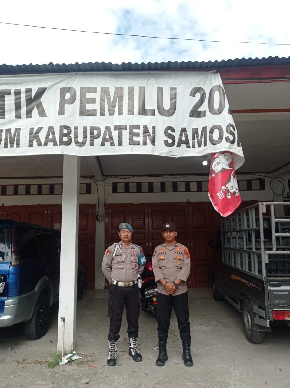 Polres Samosir Tingkatkan Kesiapan Jelang PSU di TPS 12 Desa Pardomuan I