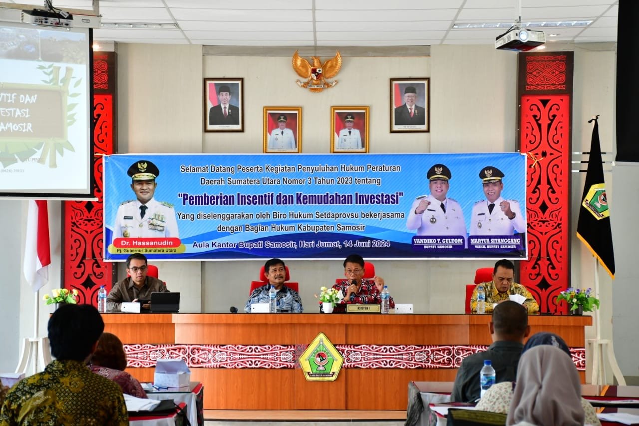 Bersama Pemprovsu, Pemkab Samosir Gelar Penyuluhan Hukum Kawasan Danau Toba