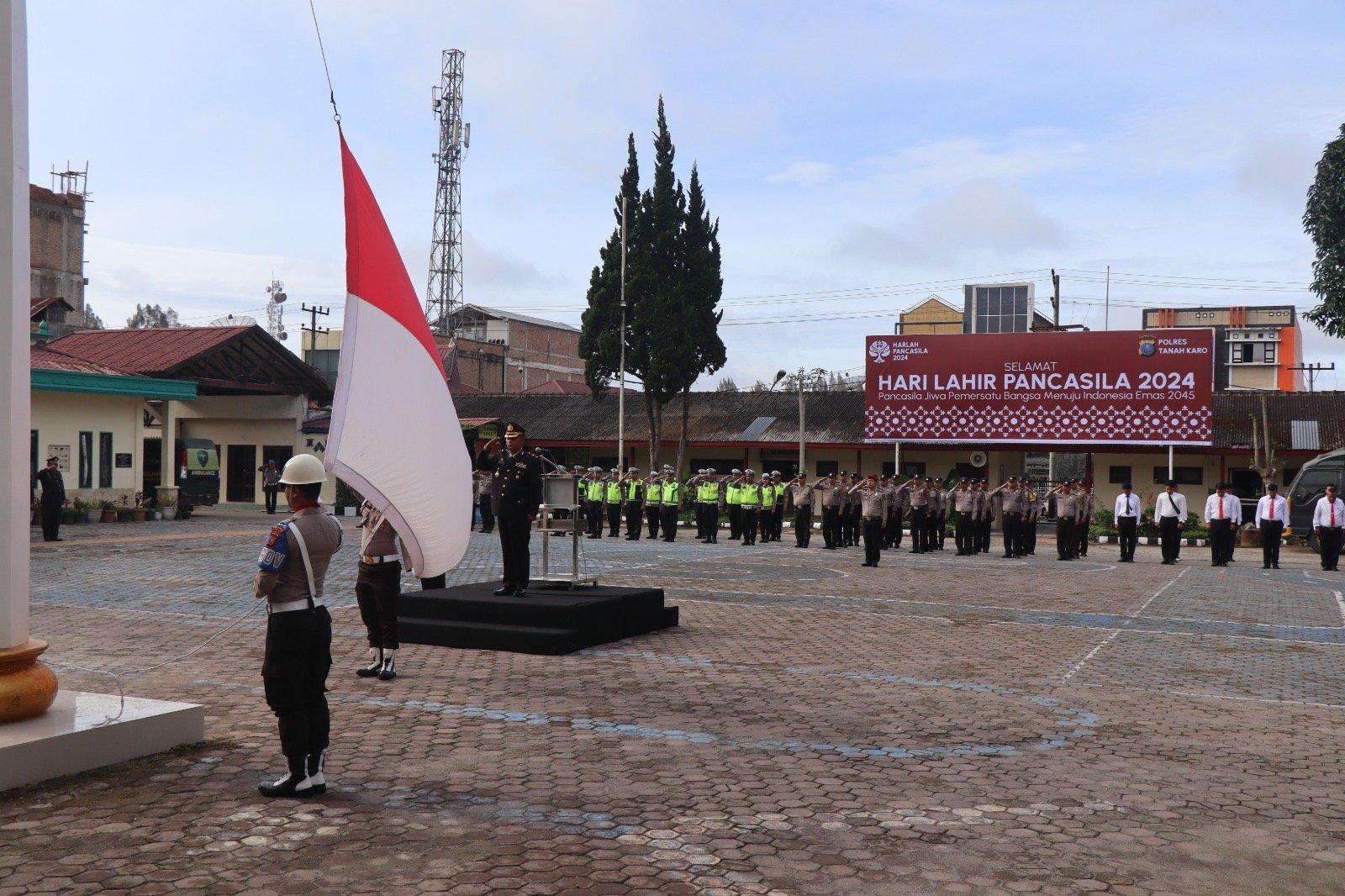 Peringati Hari Pancasila 2024, Polres Tanah Karo Gelar Upacara di Mapolres