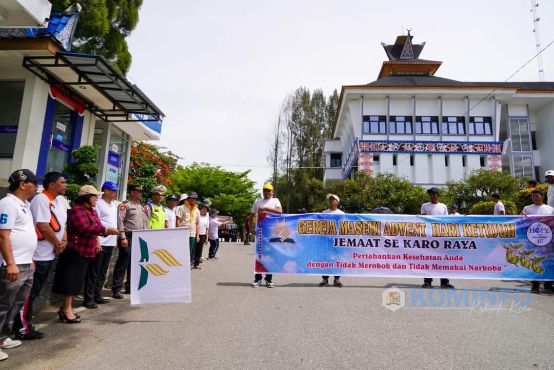 Peringati Hari Tanpa Tembakau dan Hari Anti Narkotika se-Dunia, Bupati Karo Lepas Pawai