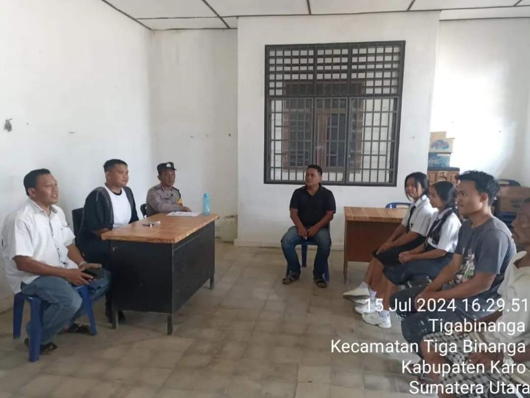 Polsek Tiga Binanga Dampingi Masyarakat untuk Hindari Narkoba