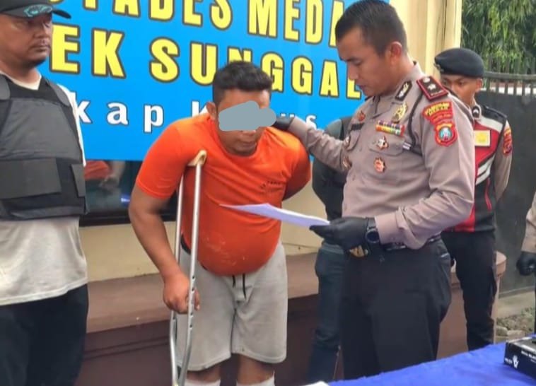 Polsek Medan Sunggal Tembak Tersangka Pembobol Toko